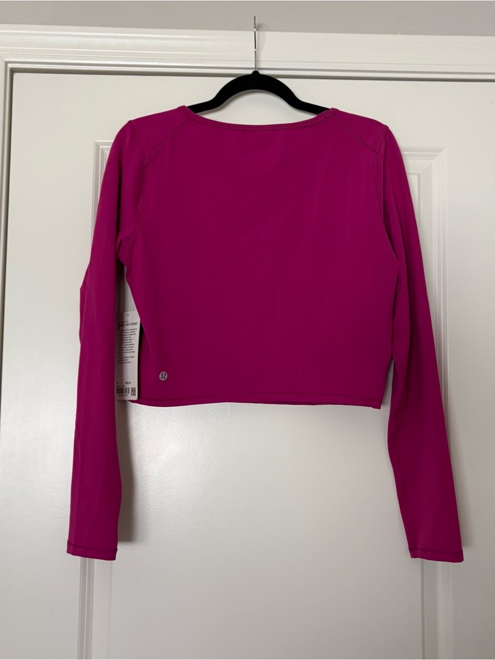 Lululemon Women’s Ripened Raspberry Wunder Train Cropped Long Sleeve Shirt - Picture 9 of 12